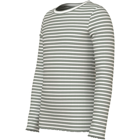 Name It Shadow Cloud Dancer Nkfvemma Ls Slim Top