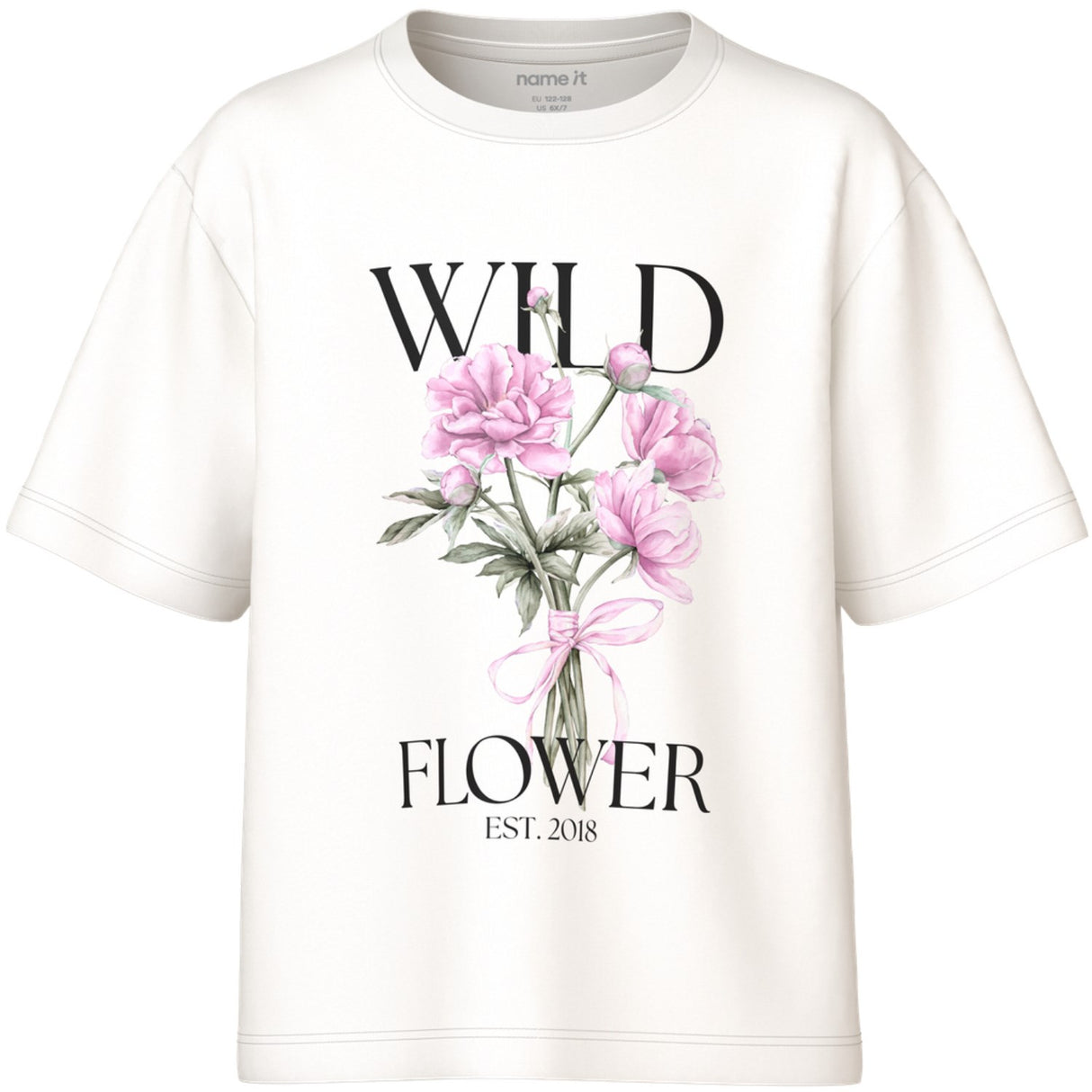Name It Cloud Dancer Wild Flower Nkfvotea Ss Nreg Top