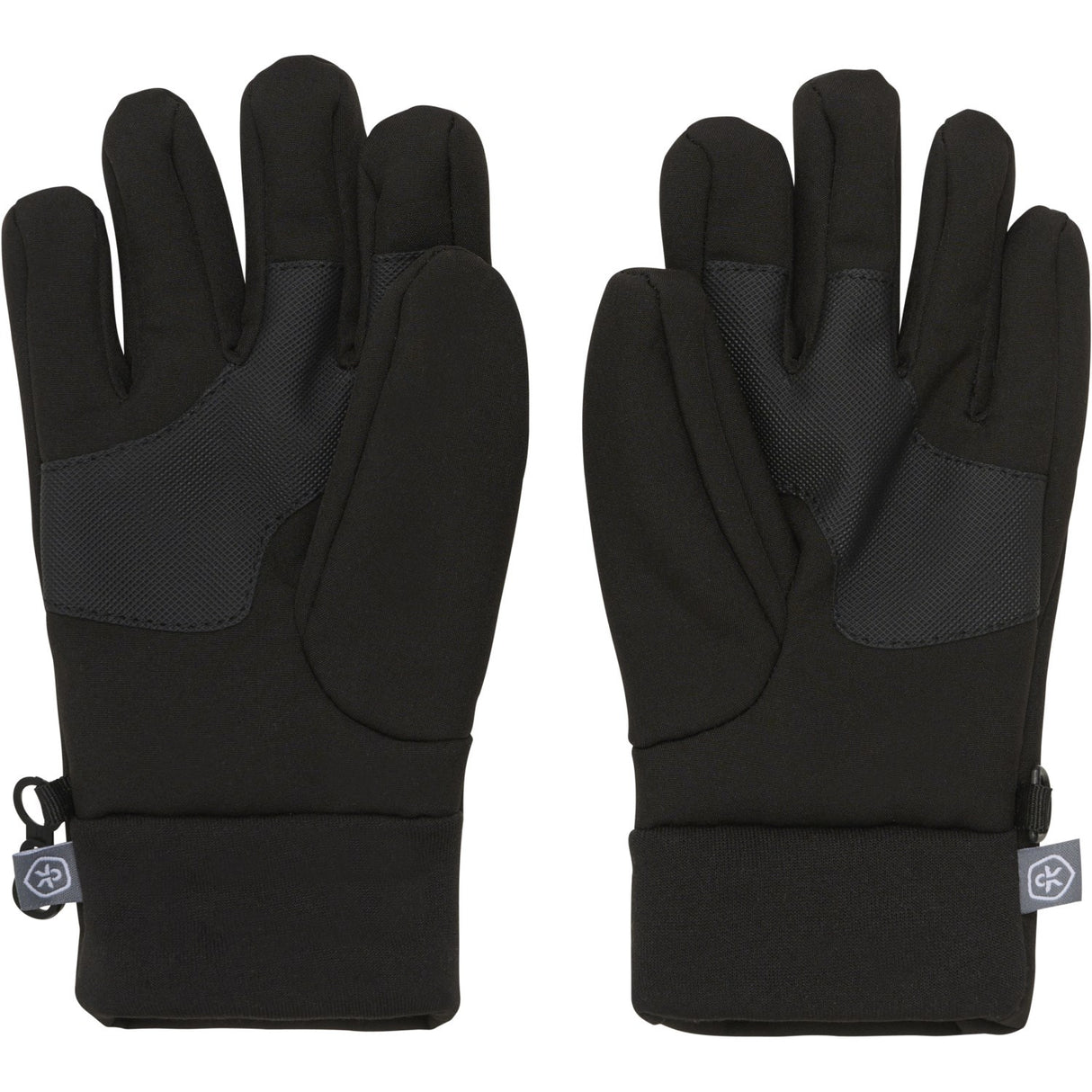 Color Kids Black Gloves Softshell