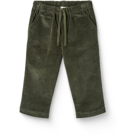 COPENHAGEN COLORS Dk Green Corduroy Pant W. Adj. Waist