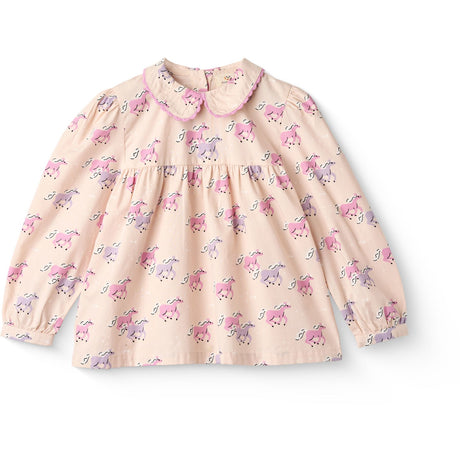 COPENHAGEN COLORS Unicorn Comb Unicorn Blouse W. Collar