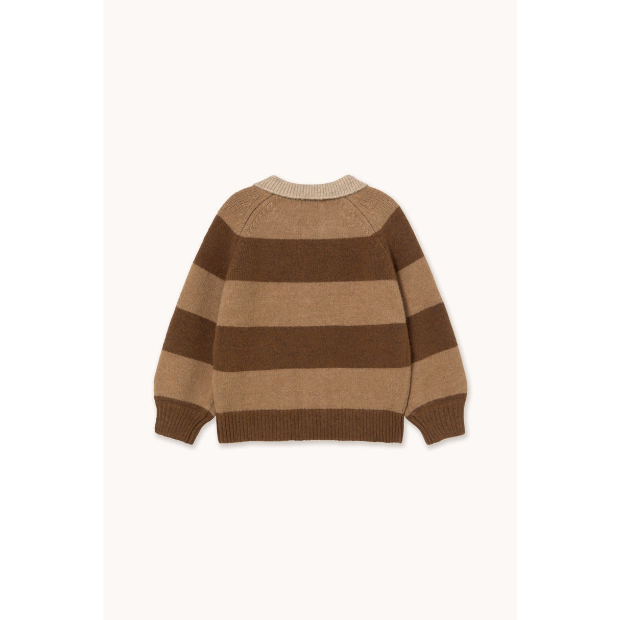 TinyCottons Dark Brown / Light Brown Stripes Cardigan