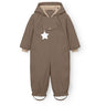 Mini A ture Morel Grey Matwisti Fleece Lined Snowsuit. GRS