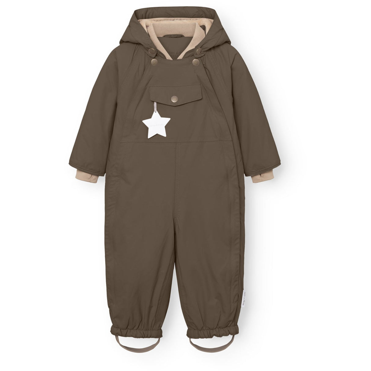 Mini A ture Tarmac Green Matwisti Fleece Lined Snowsuit. GRS