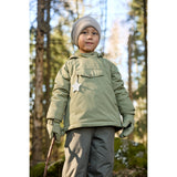 Mini A ture Aloe Green Matwang Fleece Lined Winter Jacket. GRS