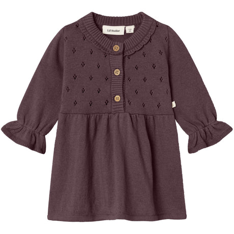Lil'Atelier Catawba Grape Nbfnimi Ls Knit Dress Lil