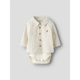 Lil'Atelier Turtledove Sepia Tint Nbmfelixo Ls Body Shirt Lil