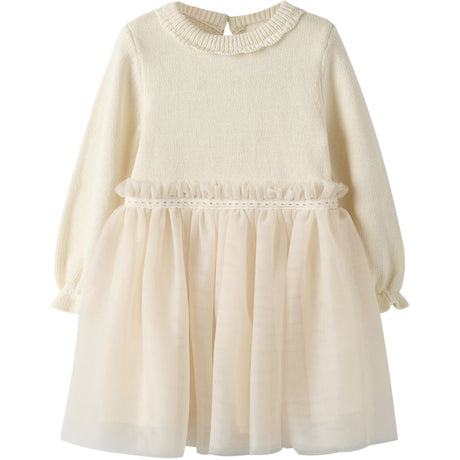 Lil'Atelier Pistachio Shell Nmfsarina Ls Knit Dress Lil