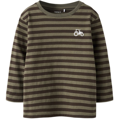 Name It Dusty Olive Delicioso Nmmnelson Ls Nreg Top