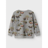 Name It Grey Melange Nmmolin Ls Nreg Sweat Bru Box