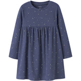Name It Blue Indigo Nmfnelia Ls Dress Pb
