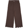 COPENHAGEN COLORS Dk Brown Modal Rib Wide Pants