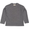 COPENHAGEN COLORS Grey Mel Modal Rib Ls Blouse W. Drop Shoulder