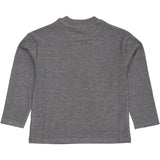 COPENHAGEN COLORS Grey Mel Modal Rib Ls Blouse W. Drop Shoulder