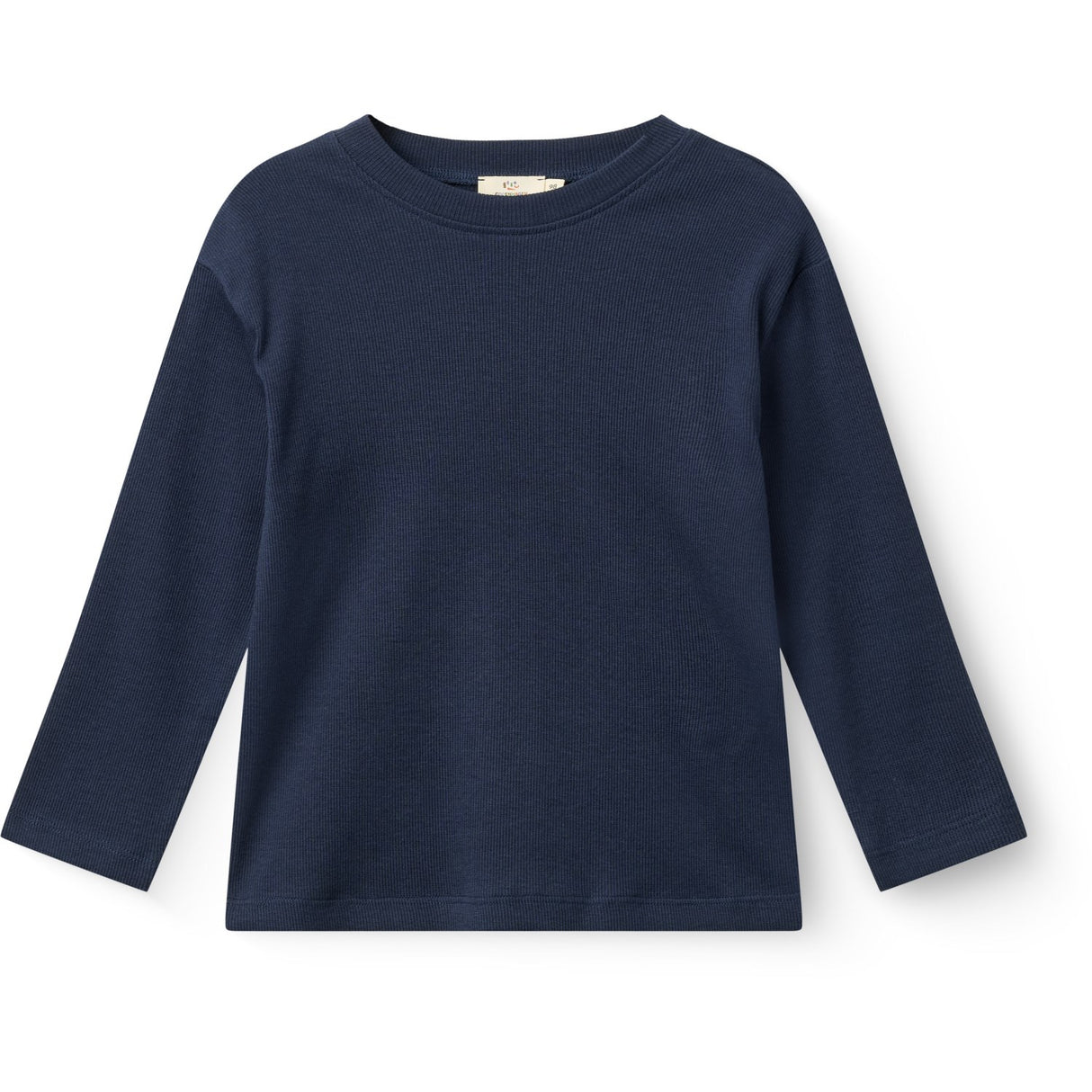 COPENHAGEN COLORS Navy Modal Rib Ls Blouse W. Drop Shoulder