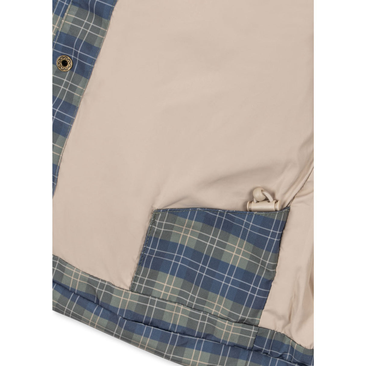 Konges Sløjd Laurel Blue Check Magnum Down Jacket Print Grs