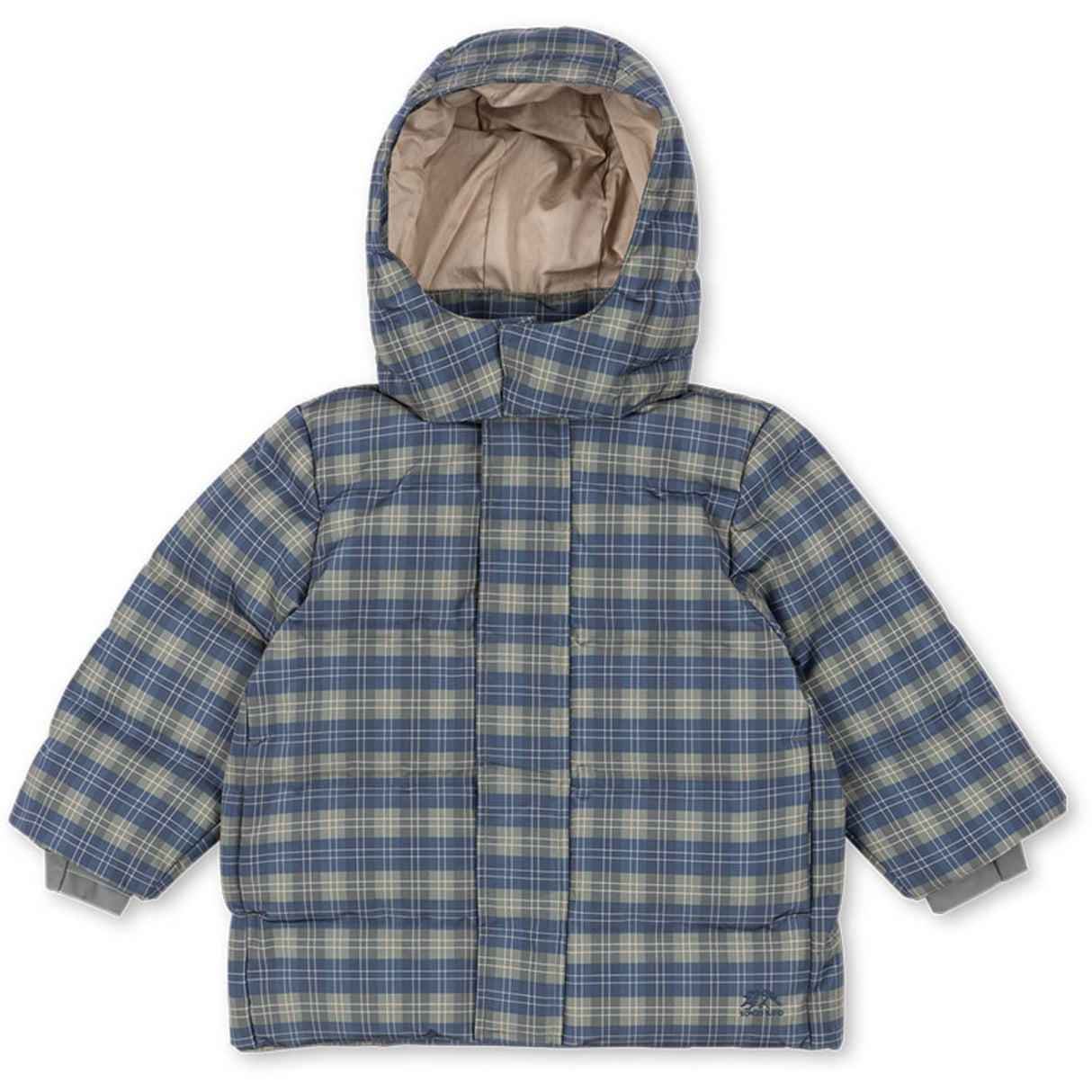 Konges Sløjd Laurel Blue Check Magnum Down Jacket Print Grs