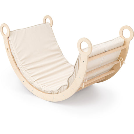 Woobiboo Natural Montessori Rocker With Beige Mattress XL