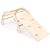 Woobiboo Natural Montessori Wooden Rocker With Slide-Climber L