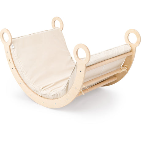 Woobiboo Natural Montessori Rocker With Beige Mattress L