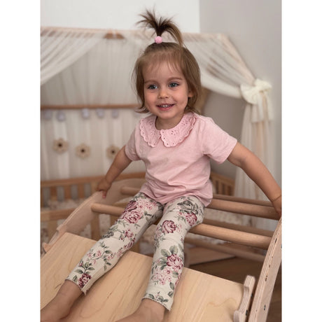 Woobiboo Natural Montessori Rocker With Beige Mattress And Slide-Climber L
