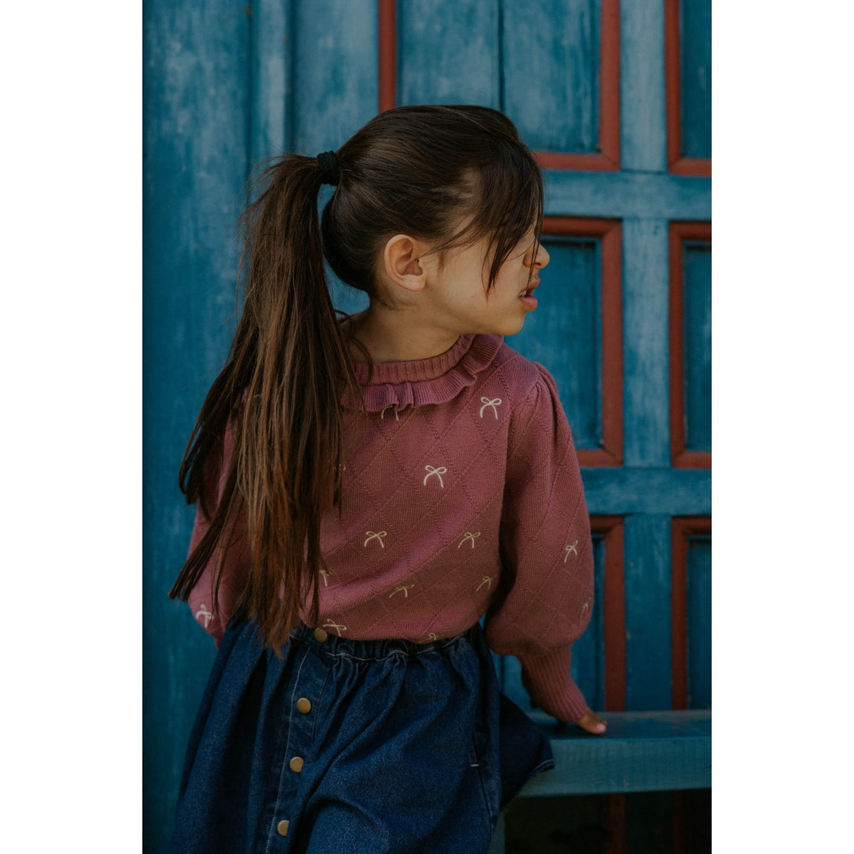 Fliink Ash Rose Alon Bow Blouse