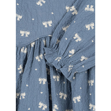 Konges Sløjd Boucle Blue Vida Dress GOTS