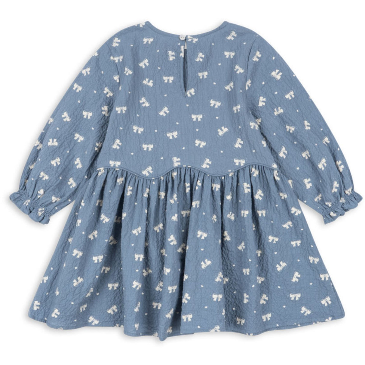Konges Sløjd Boucle Blue Vida Dress GOTS
