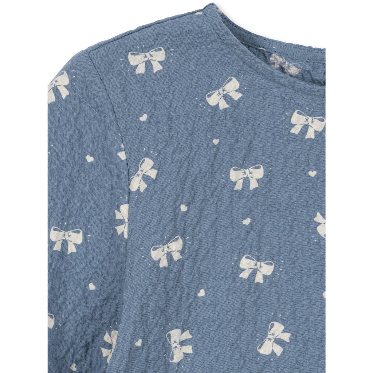 Konges Sløjd Boucle Blue Vida Blouse GOTS