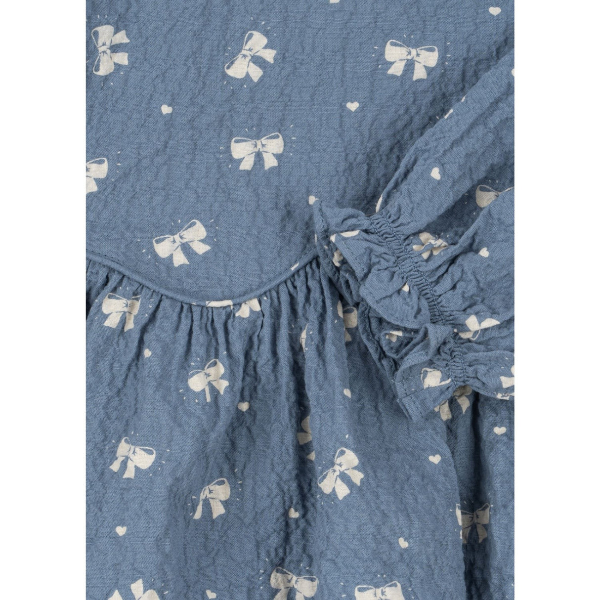Konges Sløjd Boucle Blue Vida Blouse GOTS