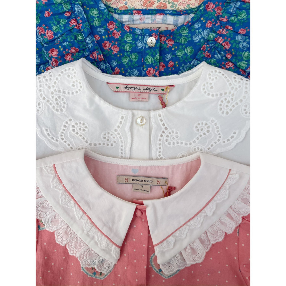 Konges Sløjd Optic White Rilo Collar Shirt GOTS