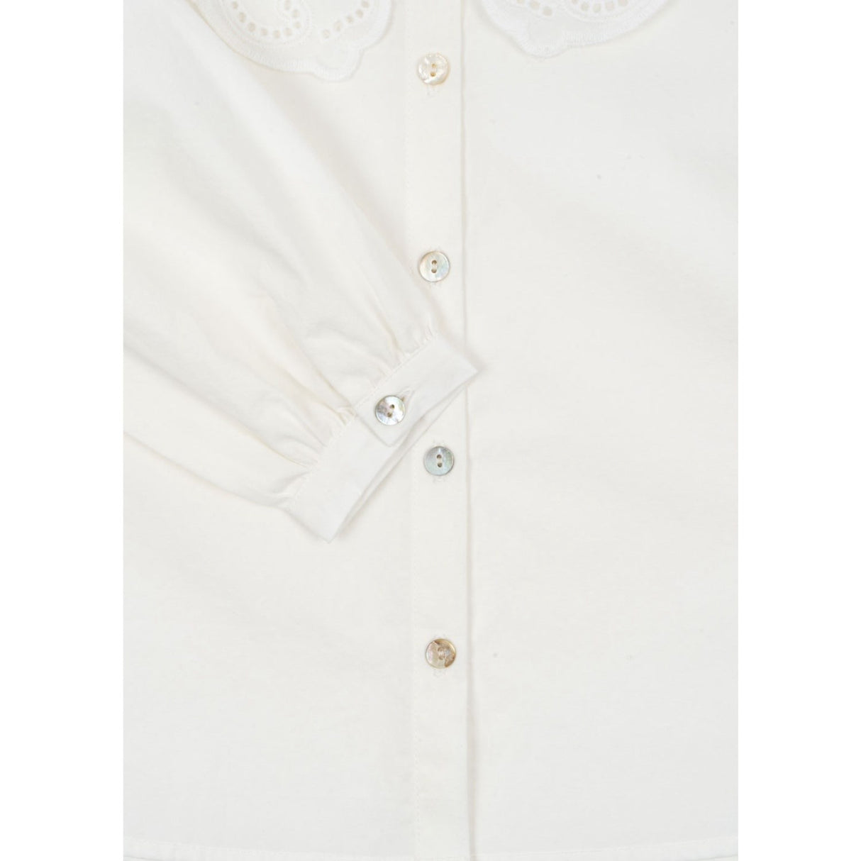 Konges Sløjd Optic White Rilo Collar Shirt GOTS