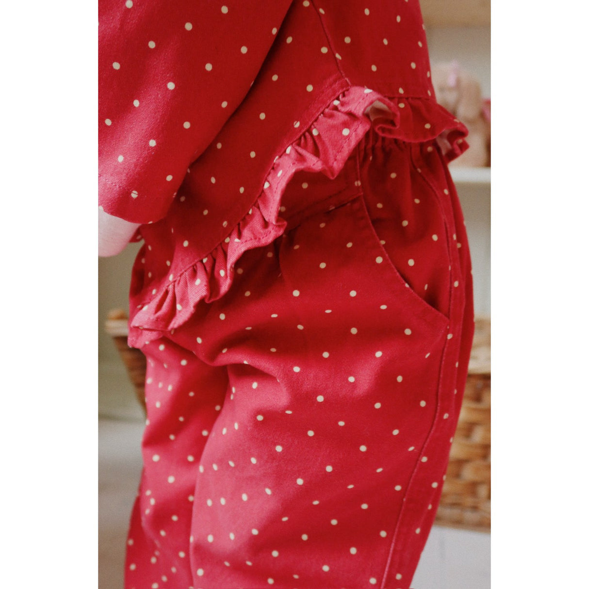 Konges Sløjd Strawberry Dot Nola Pants GOTS