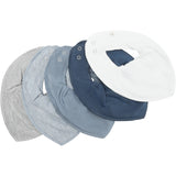 Pippi Dark Blue Bandana Fabric Bib - Solid (5-Pack)