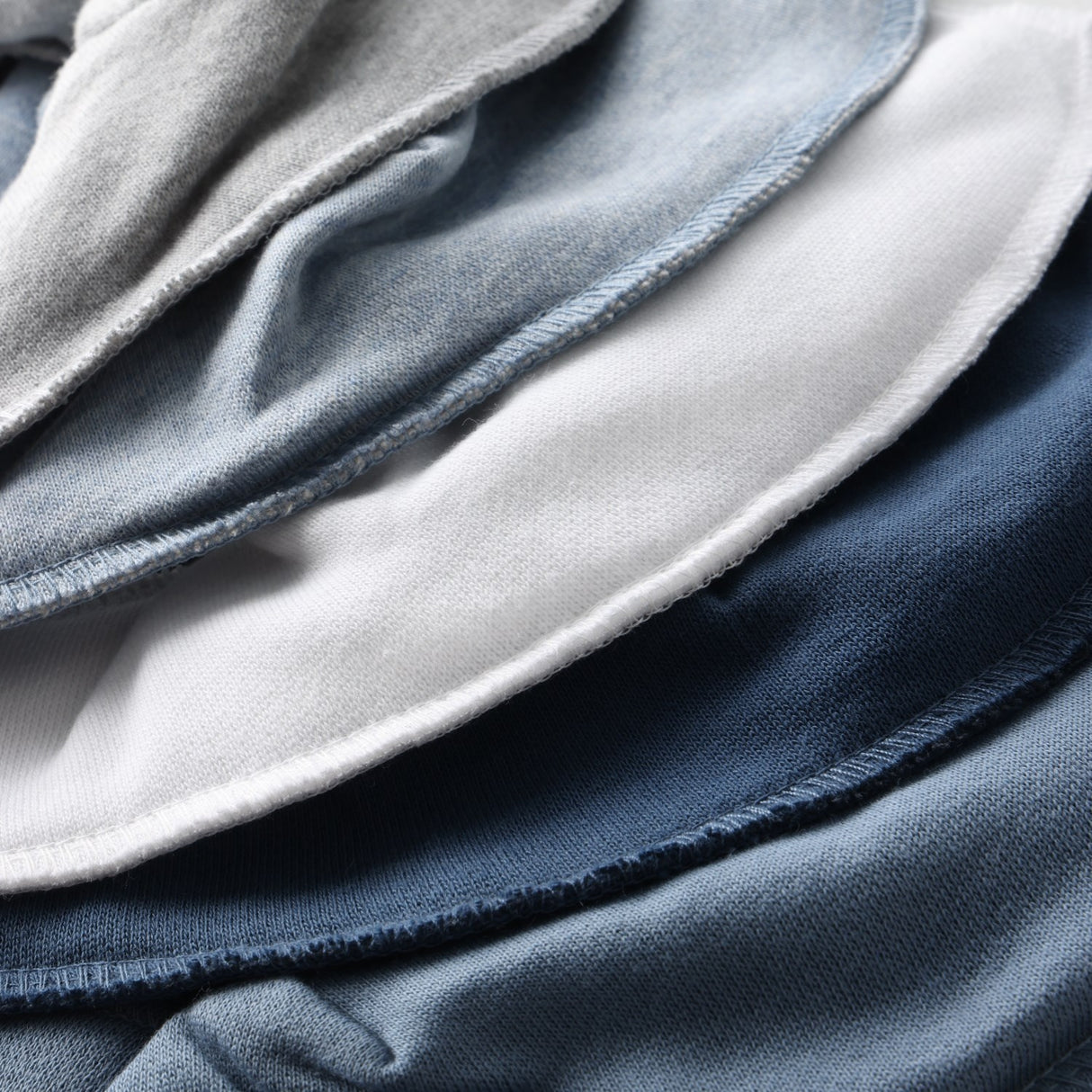 Pippi Dark Blue Bandana Fabric Bib - Solid (5-Pack)