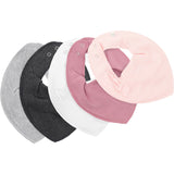 Pippi Mauve Orchid Bandana Fabric Bib - Solid (5-Pack)