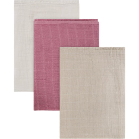Pippi Mauve Orchid Muslin Cloth (3-Pack)