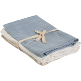Pippi Ashley Blue Muslin Cloth (3-Pack)