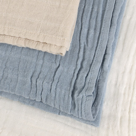 Pippi Ashley Blue Muslin Cloth (3-Pack)