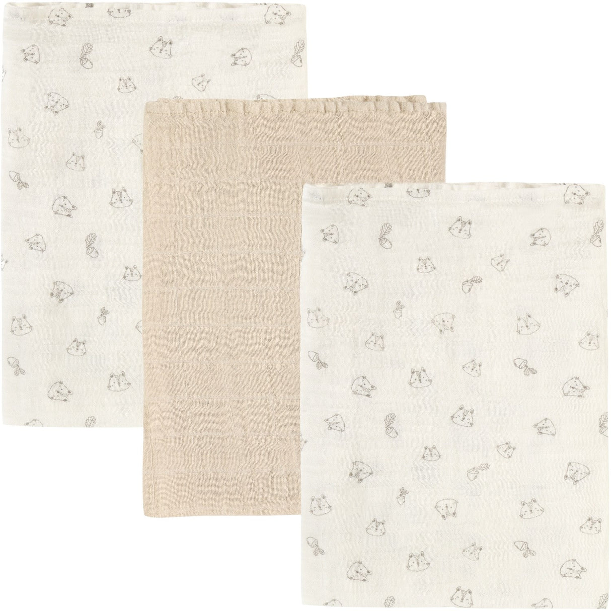 Pippi Rainy Day Muslin Cloth (3-Pack)