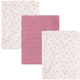 Pippi Mauve Orchid Muslin Cloth (3-Pack)