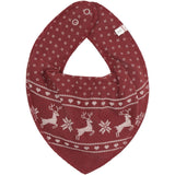 Pippi New Maroon Bandana Fabric Bib Uni - Aop (3-Pack)