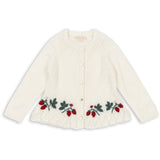 Konges Sløjd Bright White Minia Frill Cardigan