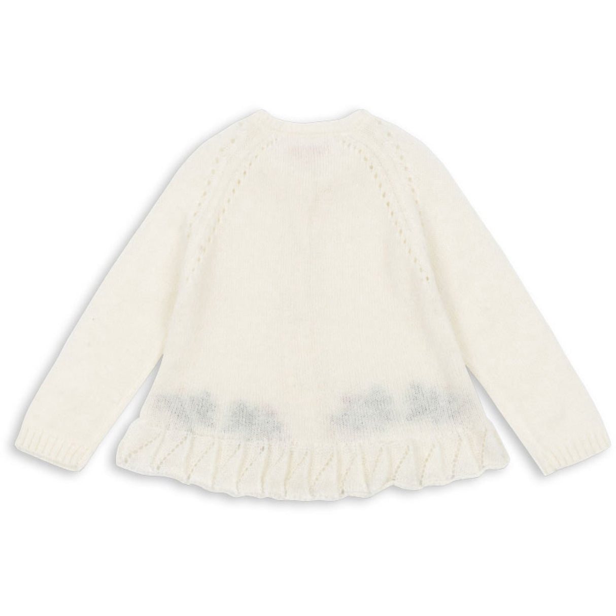 Konges Sløjd Bright White Minia Frill Cardigan
