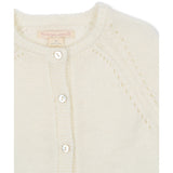 Konges Sløjd Bright White Minia Frill Cardigan