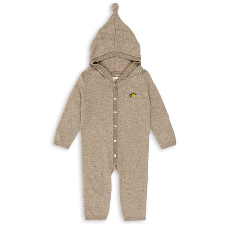 Konges Sløjd Light Brown Mattou Knit Onesie