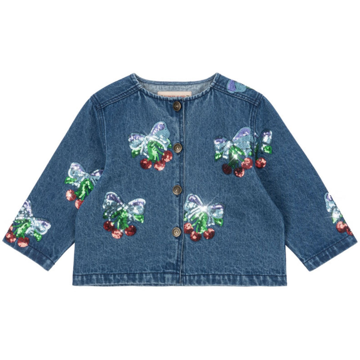 Konges Sløjd Amarena Sequin Magot Sequin Denim Jacket GOTS