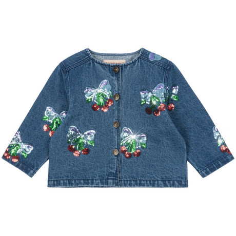 Konges Sløjd Amarena Sequin Magot Sequin Denim Jacket GOTS