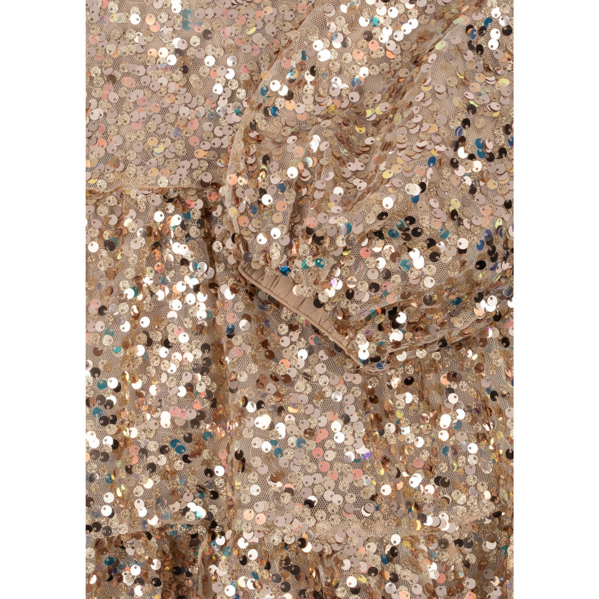 Konges Sløjd Gold Glitter Lila Sequins Bow Dress