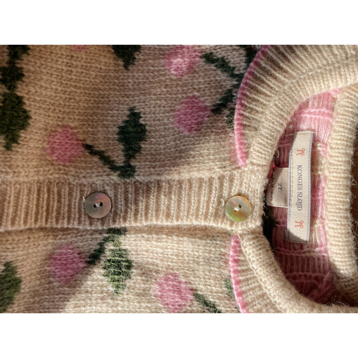 Konges Sløjd Cherry Belou Knit Collar Cardigan